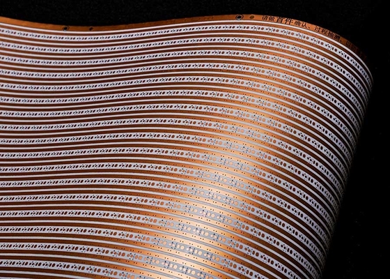 Niestandardowa płytka PCB elastyczna dla płytek LED 12V podwójnej warstwy Biały film FPC