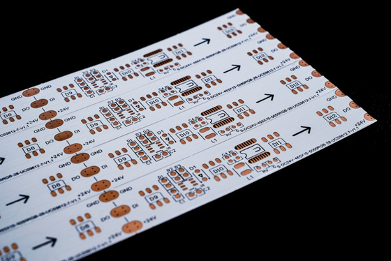 Elastyczna tablica PCB dla pasków LED Kolorowa tablica podwójnej warstwy podwójny stron film powłoka