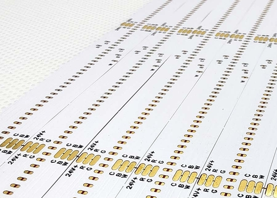 Podwójna warstwa LED COB PCB Flexible Circuit Board z tablicą białą i czarnym projektem tekstu